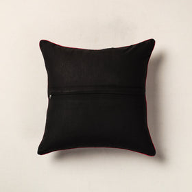 Black Hand Batik Printed Cotton Cushion Cover