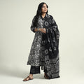 Batik Kurta with Palazzo & Dupatta Set
