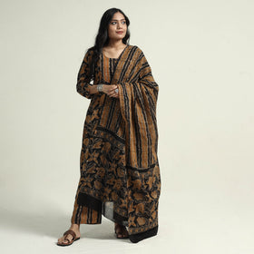 Batik Kurta with Palazzo & Dupatta Set
