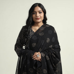 Batik Kurta with Palazzo & Dupatta Set