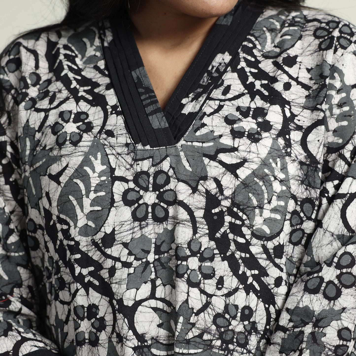 Batik Kurta with Palazzo & Dupatta Set

