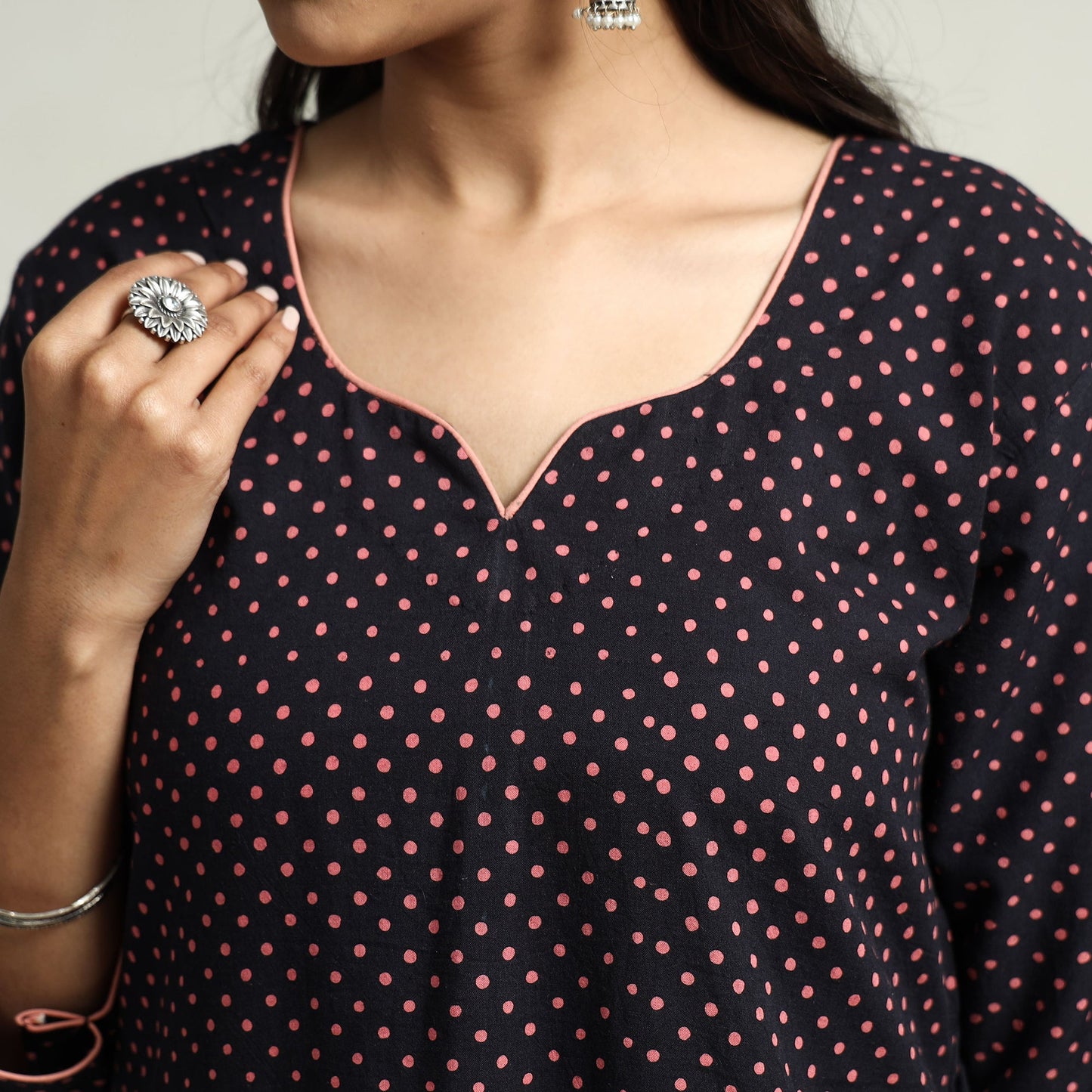 batik printed kurta