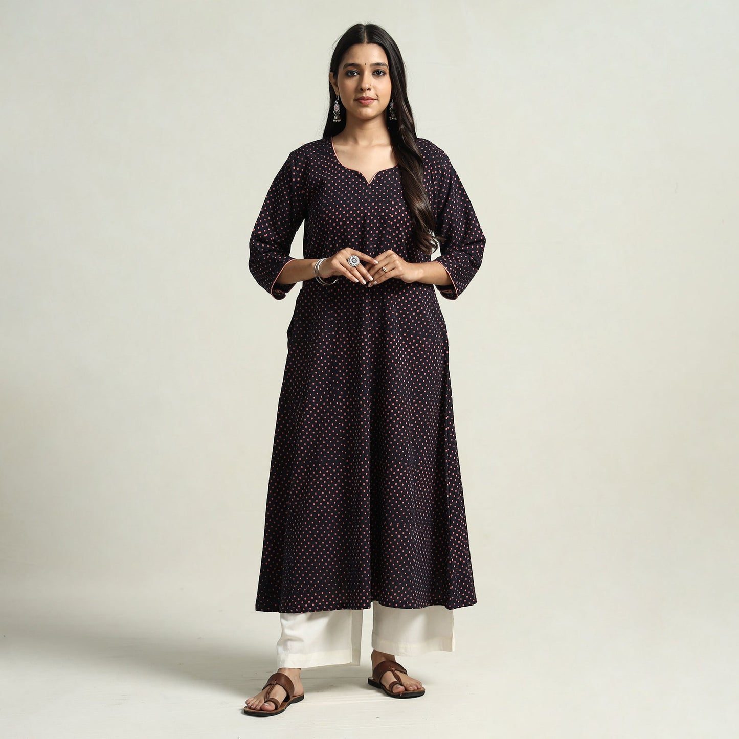 batik printed kurta