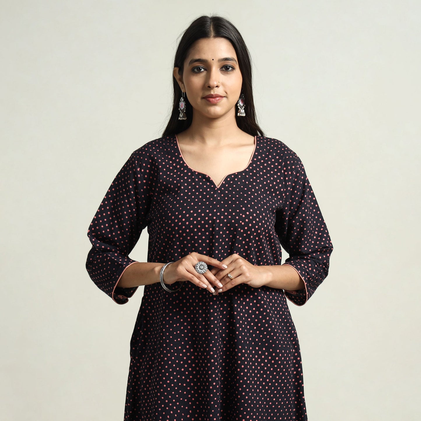 batik printed kurta
