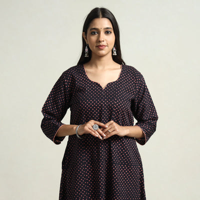 batik printed kurta