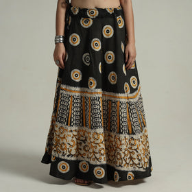 Buy Hand Batik Printed Running Stitch Cotton Long Skirt 84 Online l iTokri.com