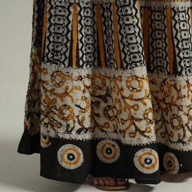 Buy Hand Batik Printed Running Stitch Cotton Long Skirt 84 Online l iTokri.com