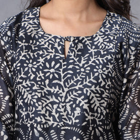 Batik Kurta with Palazzo & Dupatta Set