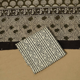 Hand bagru cotton 3pc unstitched dress material 26