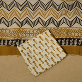 Hand bagru cotton 3pc unstitched dress material 27