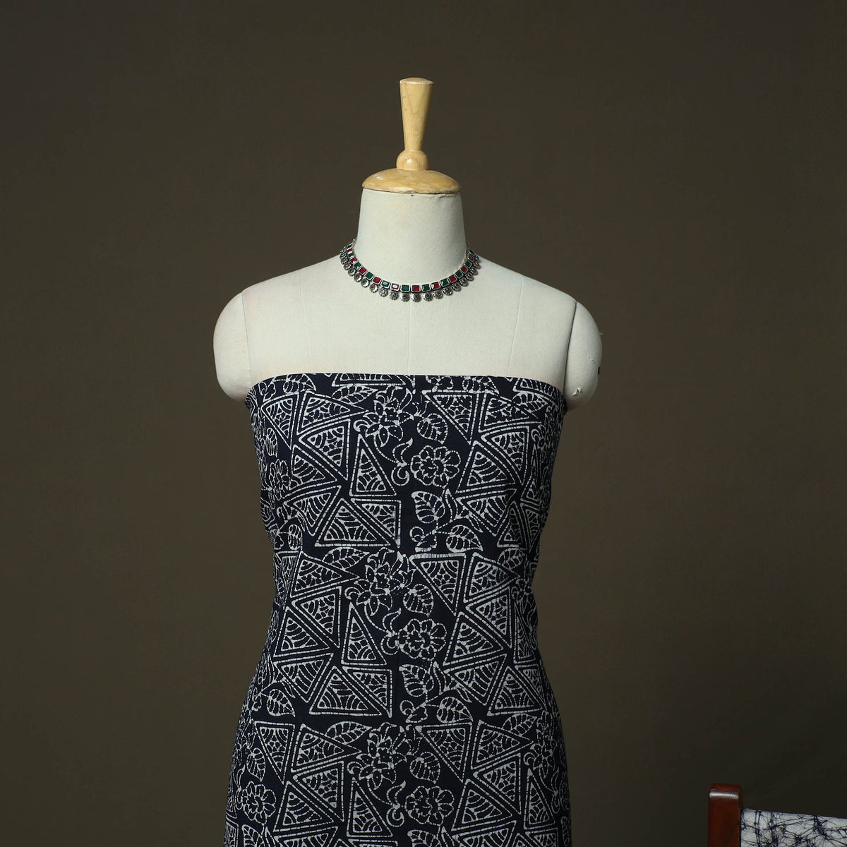 Hand batik cotton 3pc unstitched dress material 22