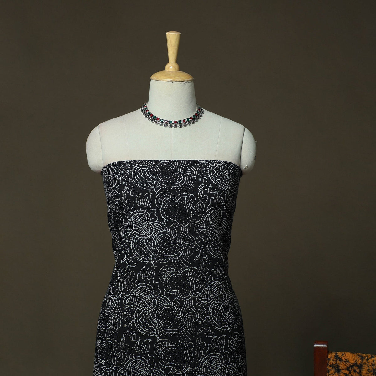 Hand batik cotton 3pc unstitched dress material 26