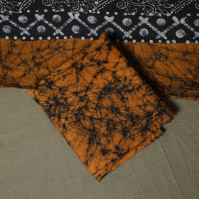 Hand batik cotton 3pc unstitched dress material 31