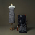 Hand batik cotton 3pc unstitched dress material 46