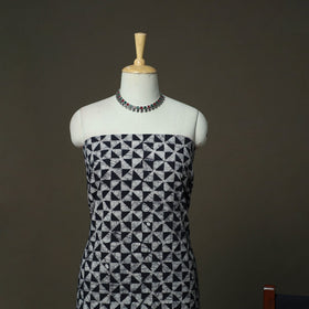 Hand batik cotton 3pc unstitched dress material 46