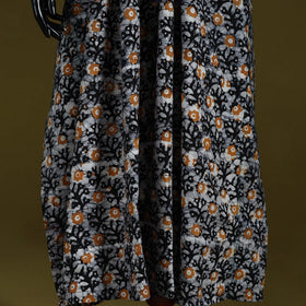 Hand batik cotton long kaftan 02 - handcrafted