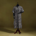Hand batik cotton long kaftan 02 - handcrafted