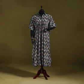 Hand batik cotton long kaftan 02 - handcrafted