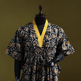 Hand batik cotton medium kaftan 48 - handcrafted