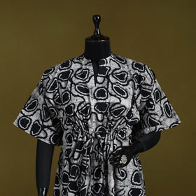 Hand batik cotton medium kaftan 56 - handcrafted
