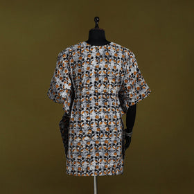 Hand batik cotton medium kaftan 65 - handcrafted