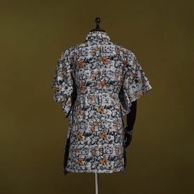 Hand batik cotton medium kaftan 68 - handcrafted