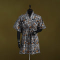 Hand batik cotton medium kaftan 68 - handcrafted