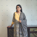 Buy Black Batik Print Kurti Set – Cotton Suit Online