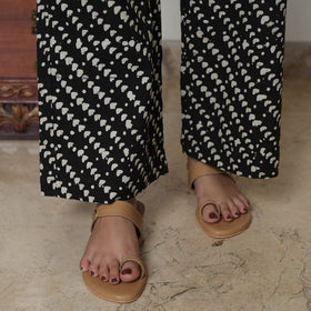 Black - Hand Batik Printed Cotton Kurta with Palazzo & Dupatta Set 14