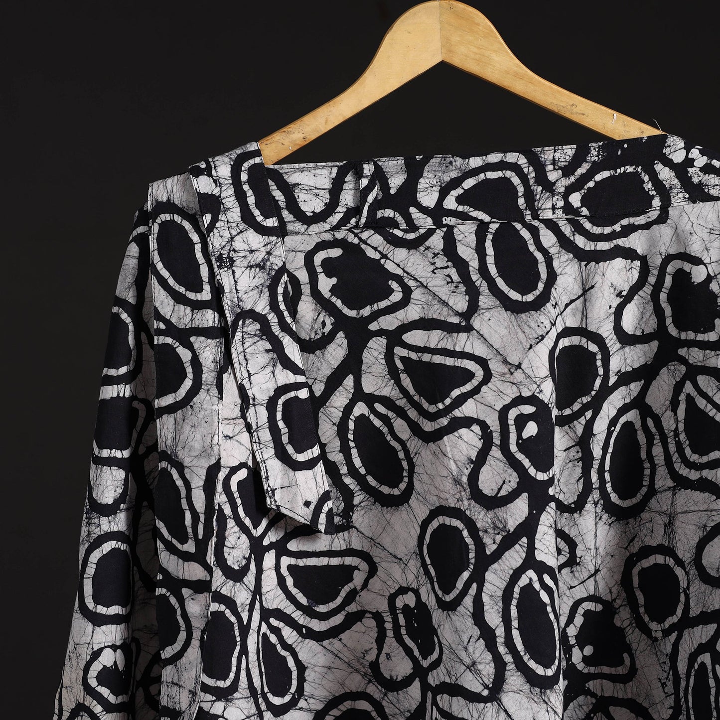 Hand batik cotton wrap around skirt 117 - handcrafted