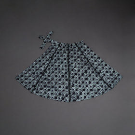 Hand batik cotton wrap around skirt 89 - handcrafted
