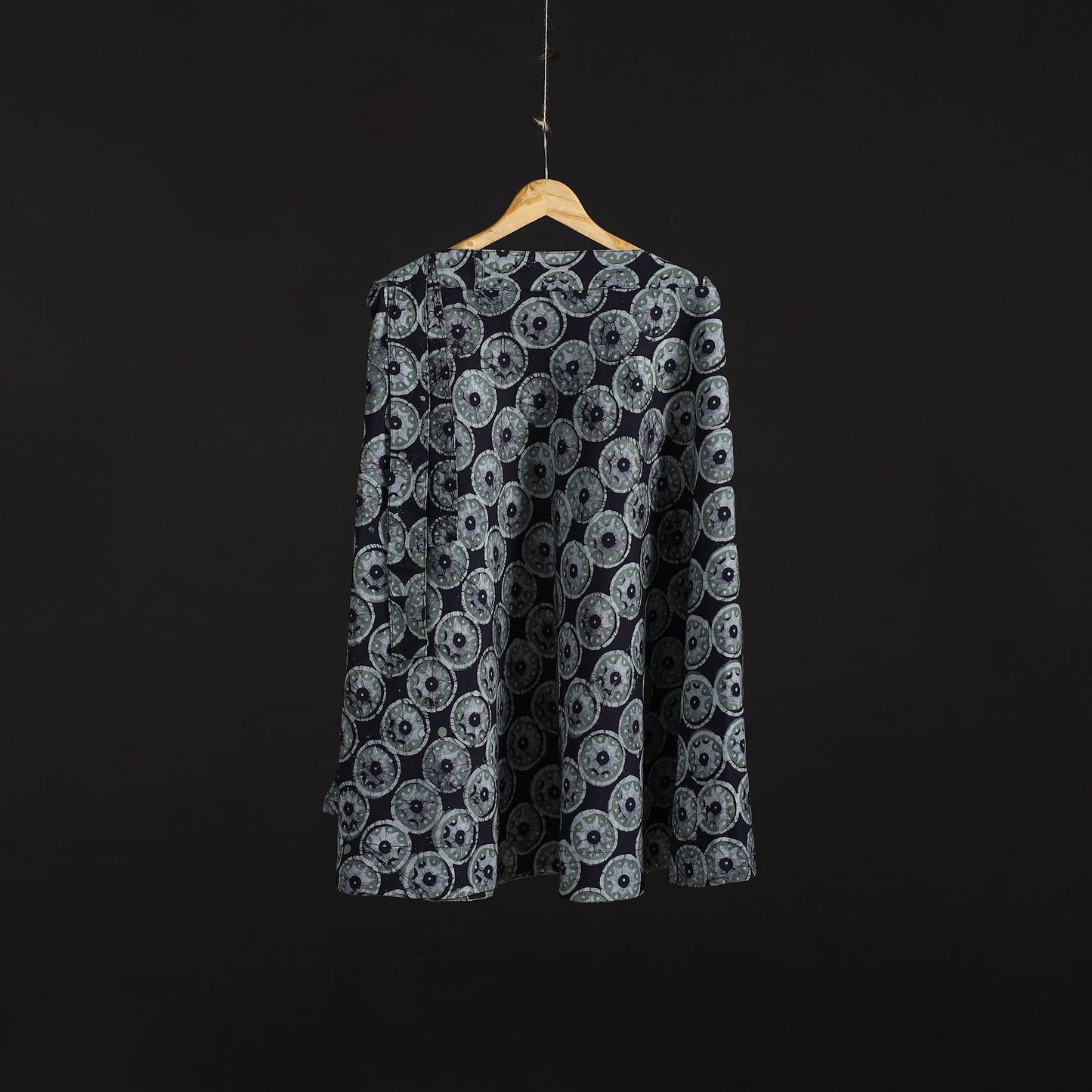 Hand batik cotton wrap around skirt 89 - handcrafted