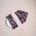 Hand block batik print table napkins (set of 4) 24