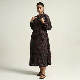  Hand Block Print Cotton Ajrakh Dress