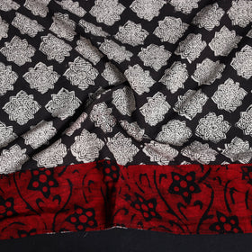 Hand block print cotton bagru blouse piece 57 - handcrafted