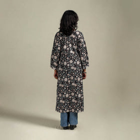 Hand cotton a-line sanganeri kurta for women 10