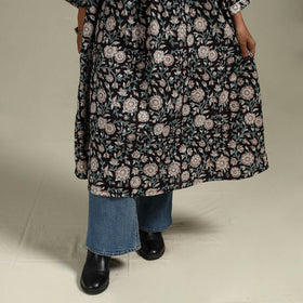Hand cotton a-line sanganeri kurta for women 10