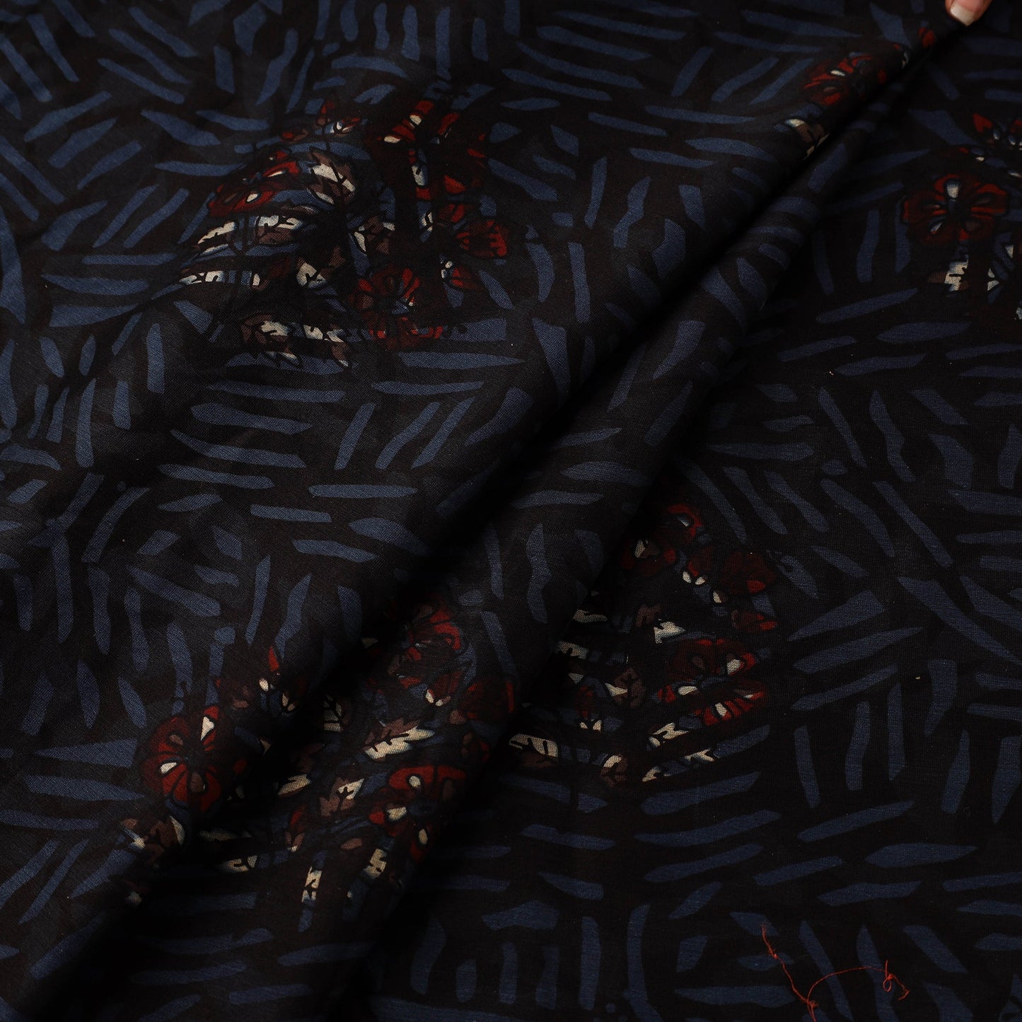 Hand natural dyed chanderi silk fabric 27 - handcrafted