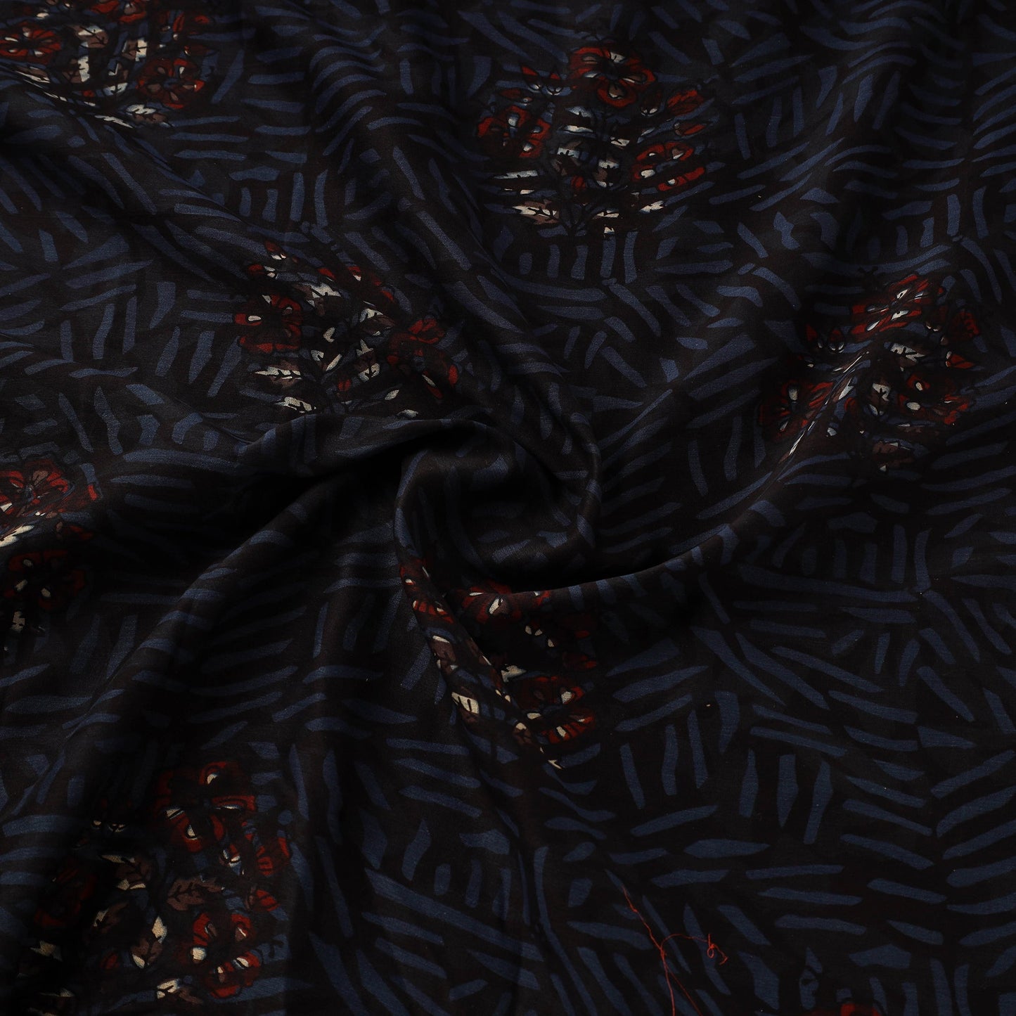 Hand natural dyed chanderi silk fabric 27 - handcrafted