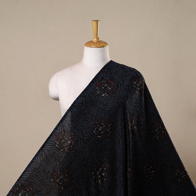Hand natural dyed chanderi silk fabric 27 - handcrafted