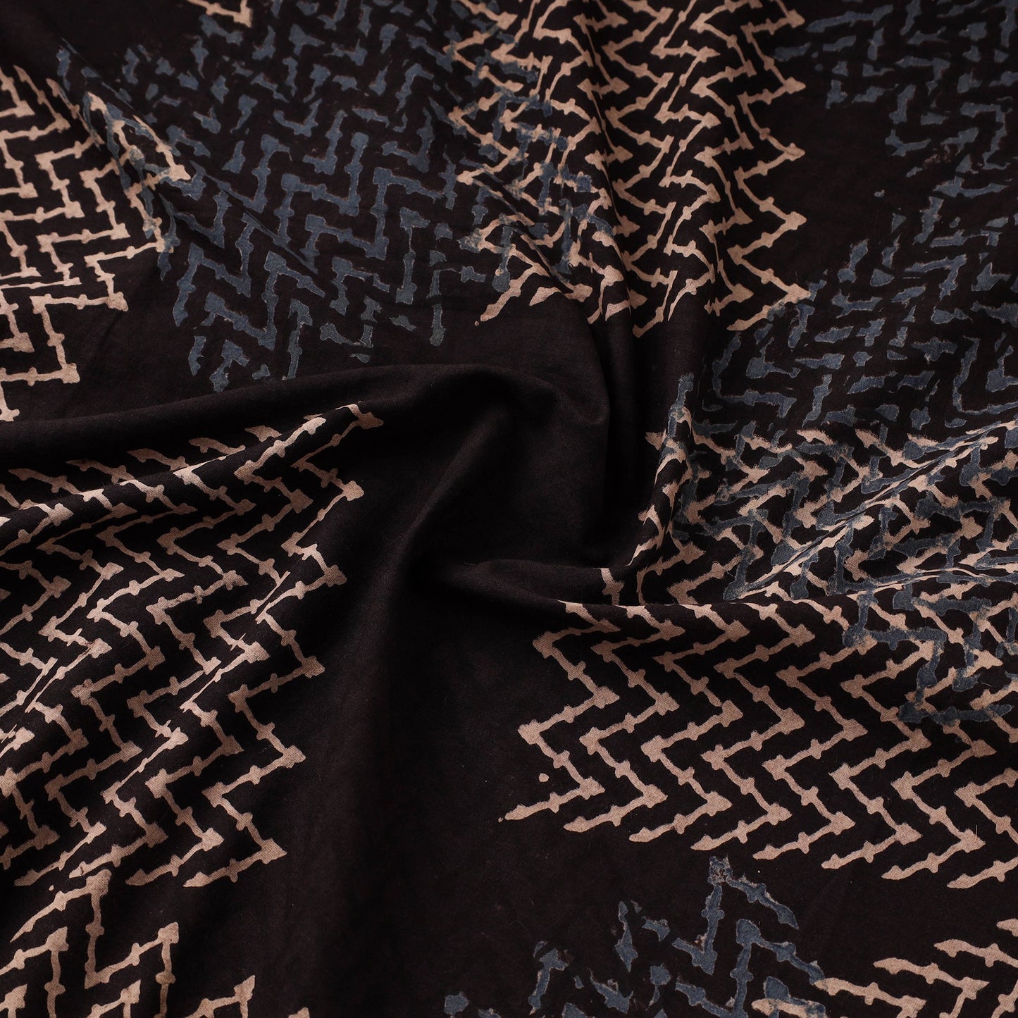 Hand natural dyed cotton fabric 46 - handcrafted