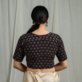 Hand natural dyed cotton readymade blouse 02 - handcrafted