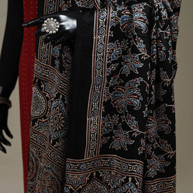 Hand natural dyed modal silk dupatta with lagdi patta 30