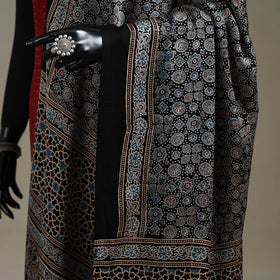 Hand natural dyed modal silk dupatta with lagdi patta 31