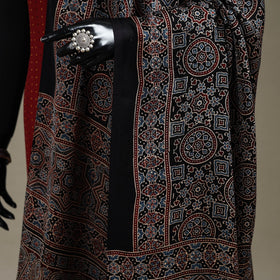 Hand natural dyed modal silk dupatta with lagdi patta 38