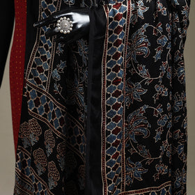 Hand natural dyed modal silk dupatta with tassels 23