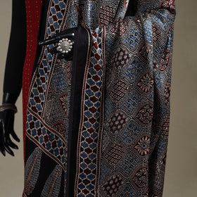 Hand natural dyed modal silk dupatta with tassels 19