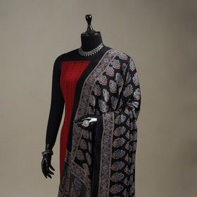 Hand natural dyed modal silk dupatta with tassels 25