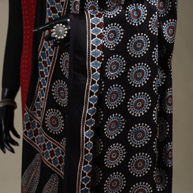 Hand natural dyed modal silk dupatta with tassels 22