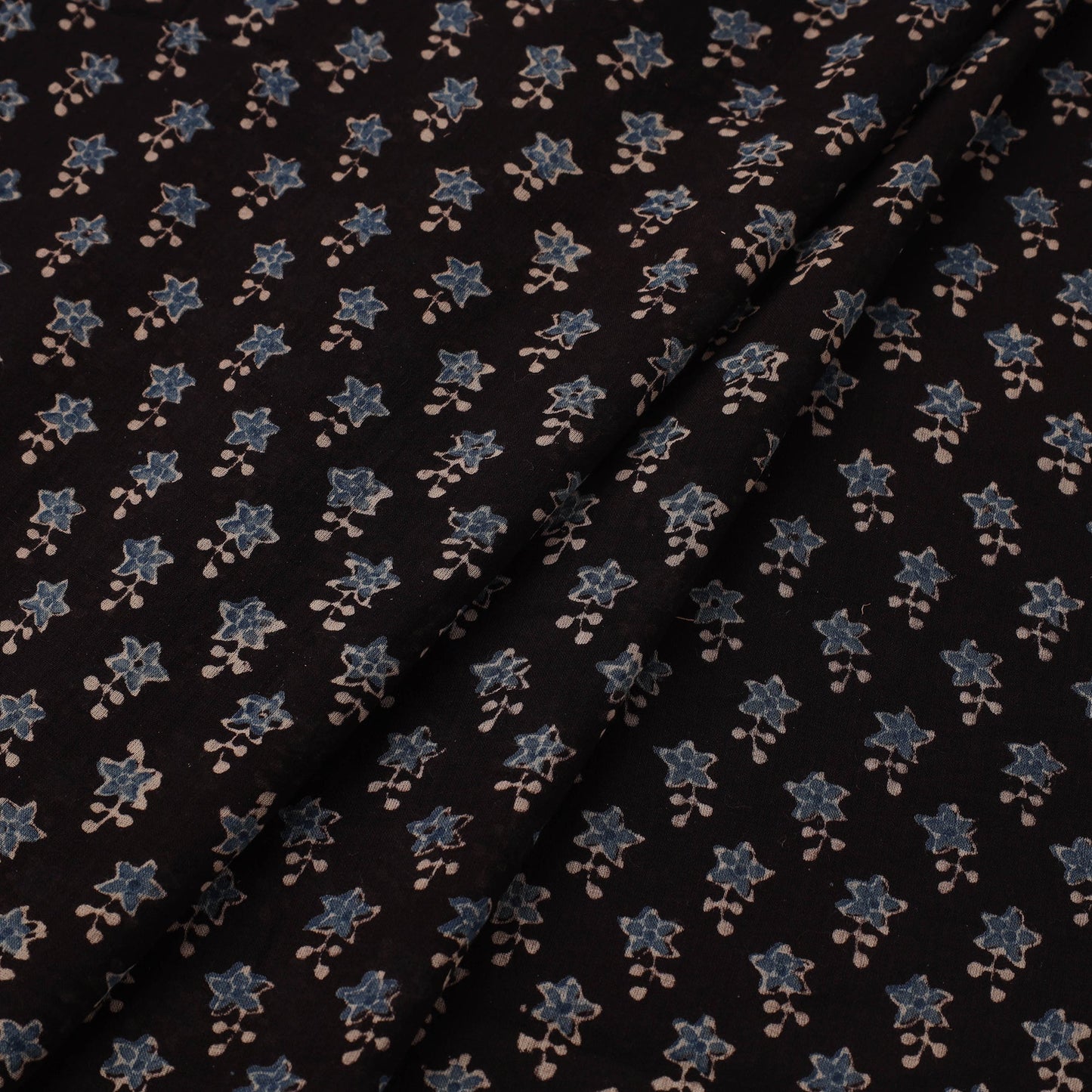 Hand pure mul cotton natural dyed fabric 06 - handcrafted